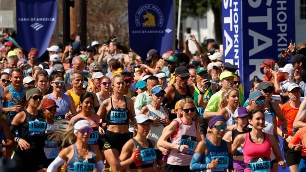 A group of marathon runners.