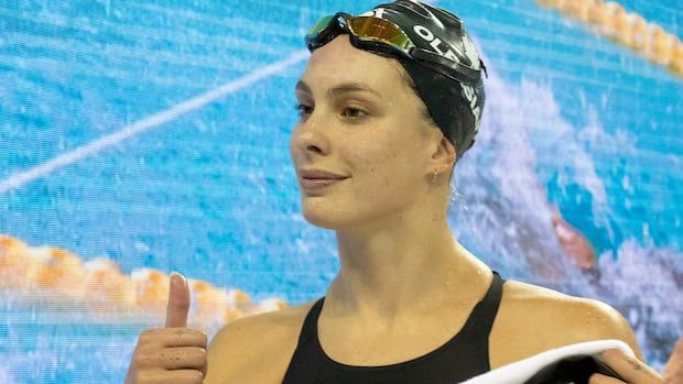 Penny Oleksiak sits down with Devin Heroux 