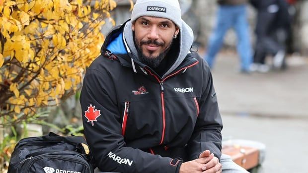 Davidson de Souza, brakeman for the Canadian bobsled team, is pictured in a handout photo.