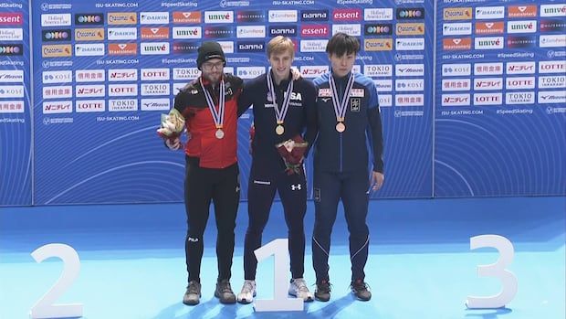 Laurent Dubreuil of Quebec City captured the 500-metre silver medal Friday at the World Cup speed skating event in Nagano, Japan.