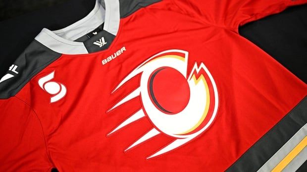 The Ottawa Charge jersey is pictured following a Nov. 7, 2024 news conference in Ottawa.