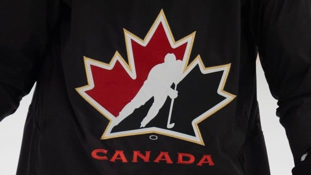 A black jersey with hockey canada logo.