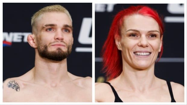 Canadians Serhiy Sidey (left) and Gillian (The Savage) Roberson have been added to a May 3 UFC Fight Night card in Des Moines, Iowa.