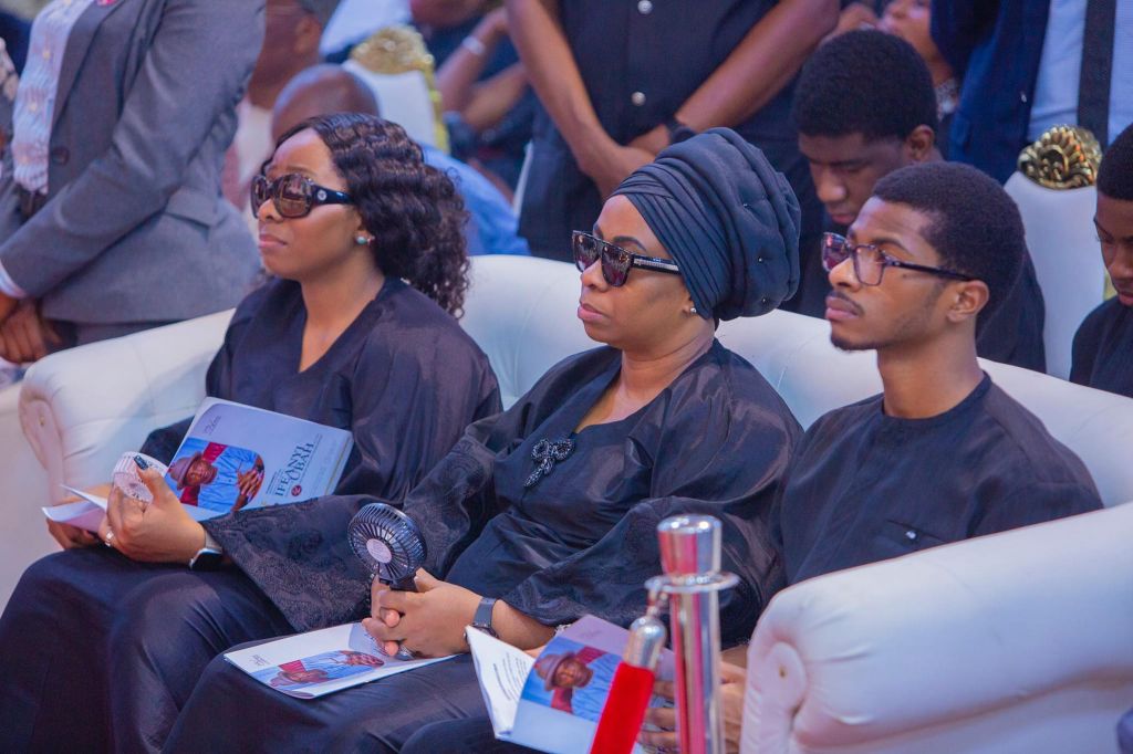 The widow of late Ifeanyi Ubah during the Night of Tributes in loving memory of Senator (Dr) Ifeanyi Patrick Ubah [PHOTO CREDIT: Godswill Obot Akpabio]