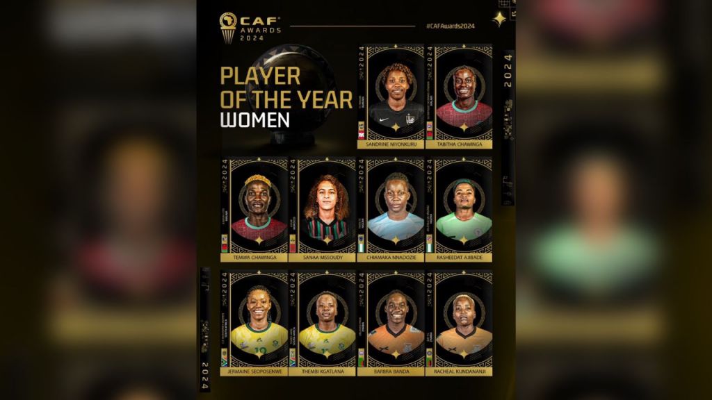 CAF Awards 2024: Ajibade, Nnadozie spearhead Nigeria's quest for glory in women's categories