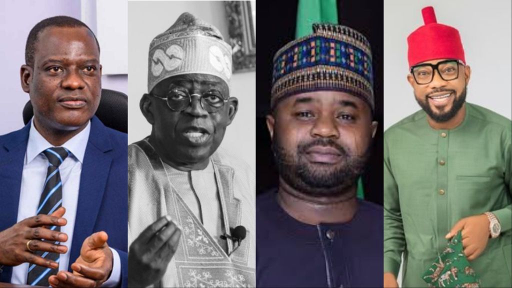  A collage of Taiwo Oyedele, Tinubu, Zacch Adedeji and Ikenga Ugochinyere