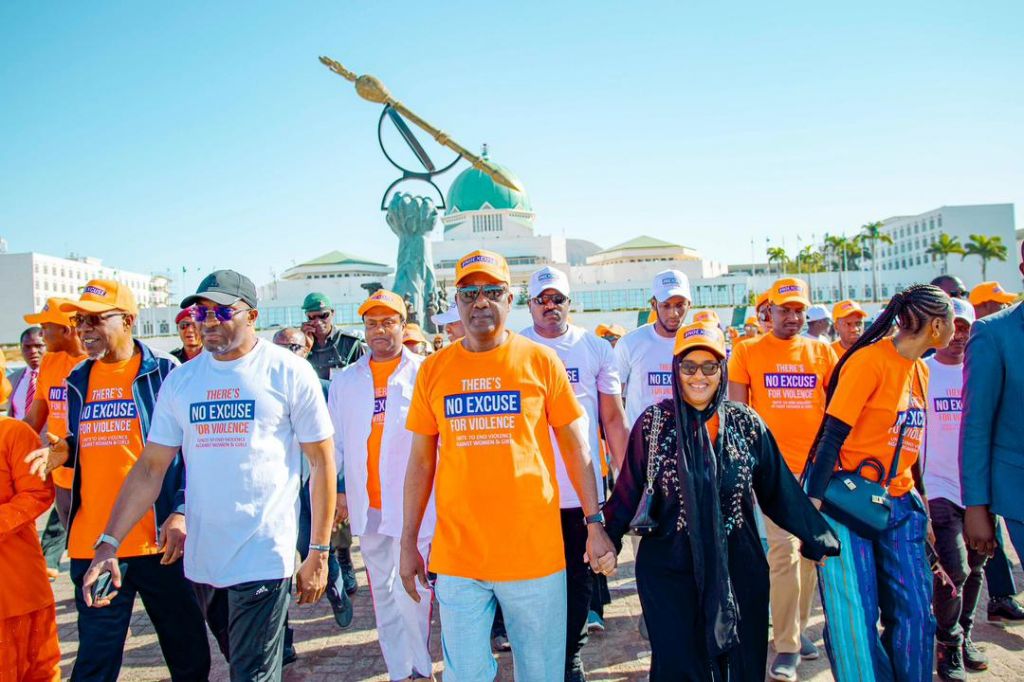 Speaker Abbas Tajudeen, other lawmakers at the GBV Walk