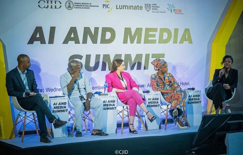 founder Dataphyte, Joshua Olufemi, Managing Editor, PREMIUM TIMES, Idris Akinbajo, Research ICT Africa, Zara Schroeder, and Managing Partner Hamu Legal, Saadatu Aliyu