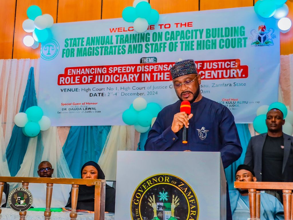 Gov Dauda Lawal at the opening ceremony at the opening ceremony