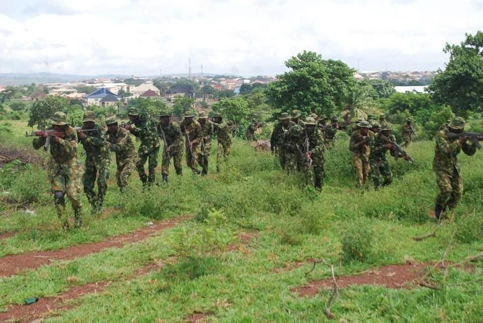 FILE: Soldiers of the Nigerian Armed Army during an operation [PHOTO: X @HQNigerianArmy]