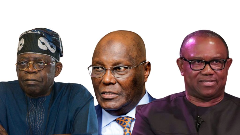 Tinubu, Atiku and Obi