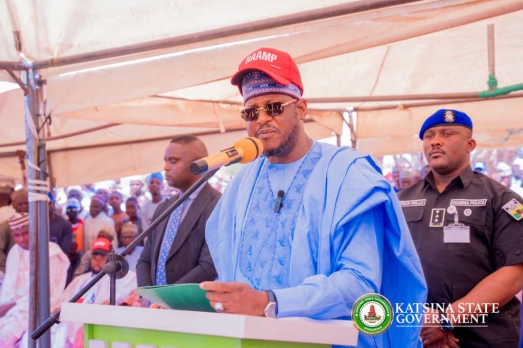 Governor Dikko Radda at the flag-off ceremony