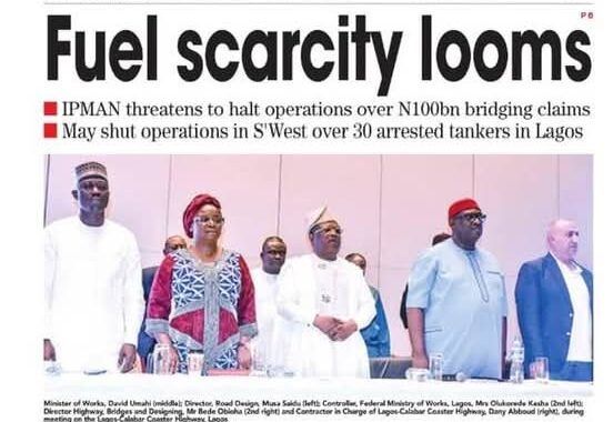 Inside Nigerian newspaper headlines