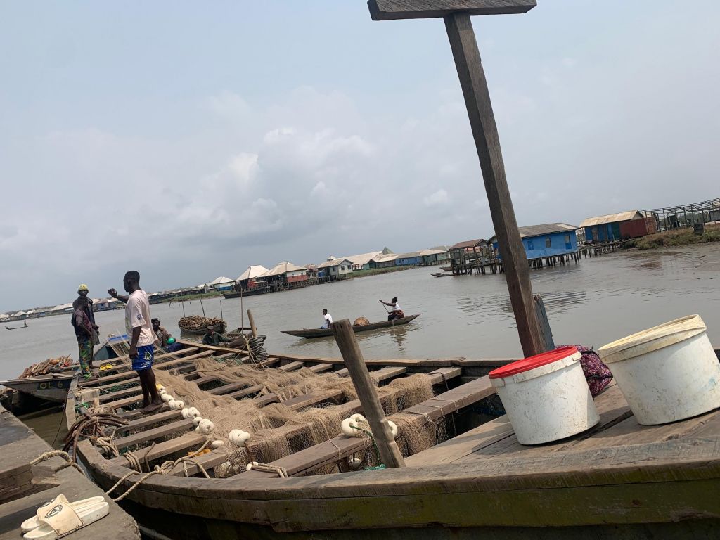 A boat used to illustrate the story