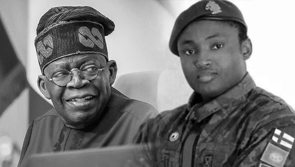 President Bola Tinubu and Simon Ekpa