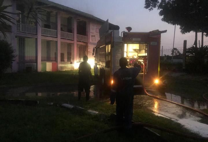 Radio Nigeria: Emergency responders at the fire scene [Photo Credit: LASEMA]