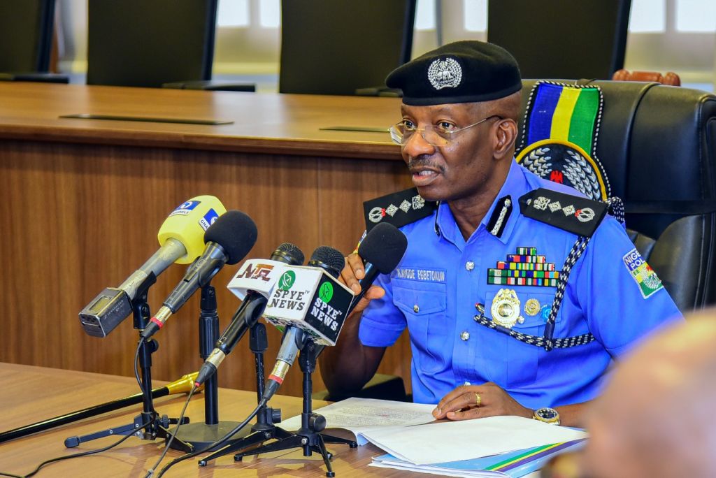 The Inspector-General of Police, IGP Kayode Adeolu Egbetokun, Ph.D., NPM