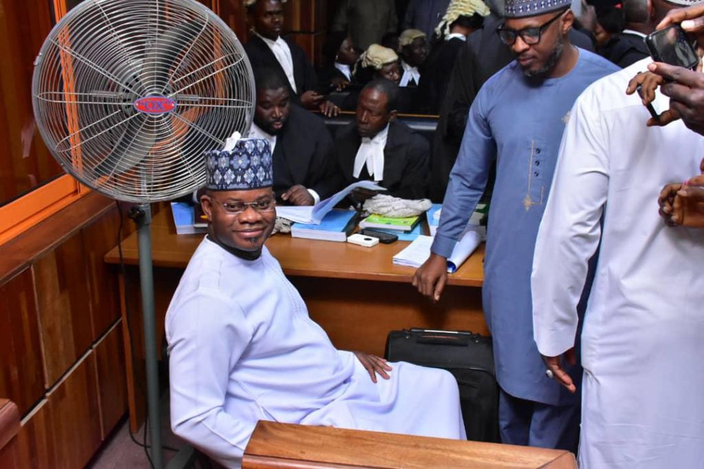 Yahaya Bello in court