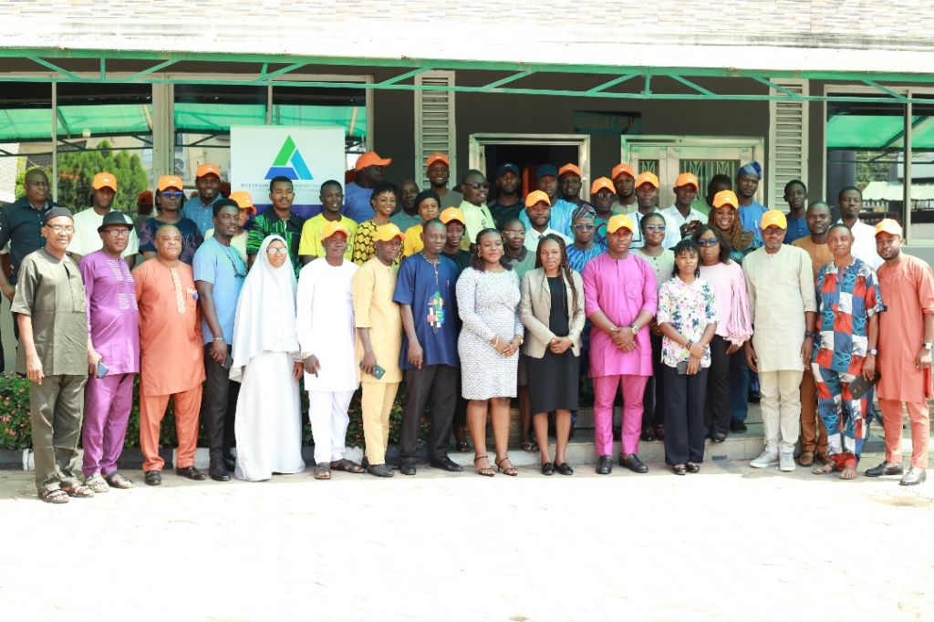 Group picture of participants at the town hall meeting put together by Rule of Law and Empowerment Initiative, also known as Partners West Africa Nigeria PWAN