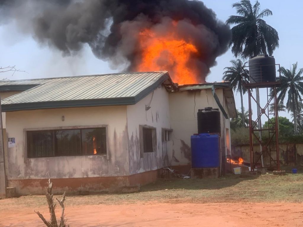 Fire razes INEC office in Delta