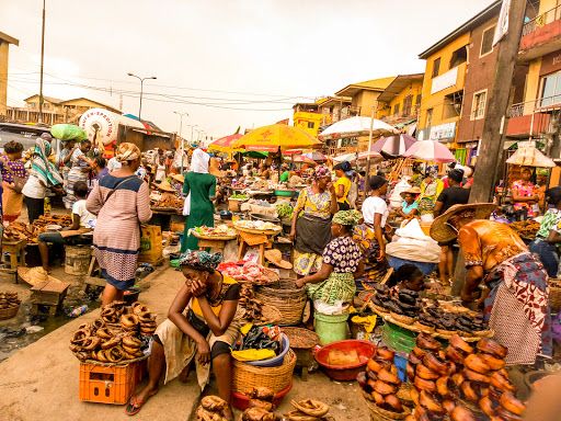 A market in Lagos used to illustrate story