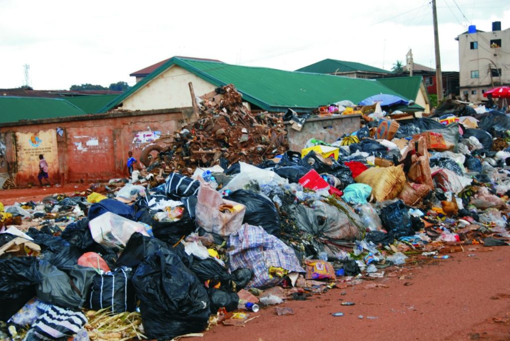 A dumpsite used to illustrate the story