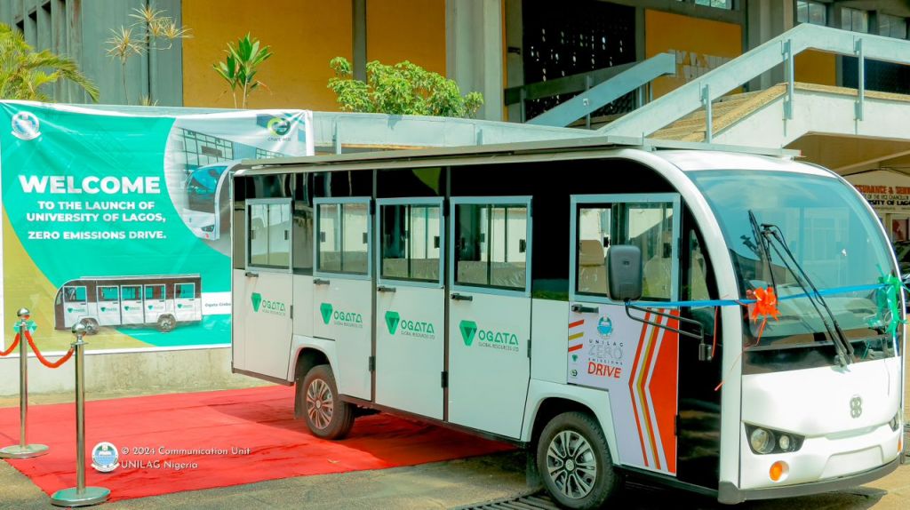 One of the electric buses at the University of Lagos