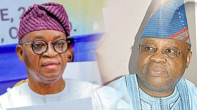 Gboyega Oyetola and Ademola Adeleke