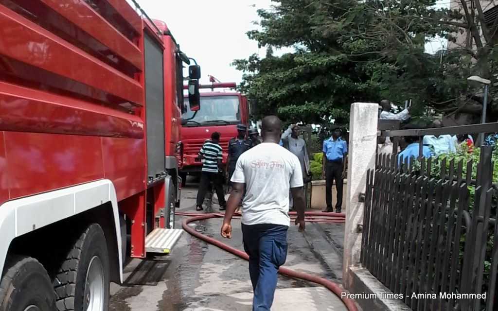 FILE PHOTO: Fire fighting trucks