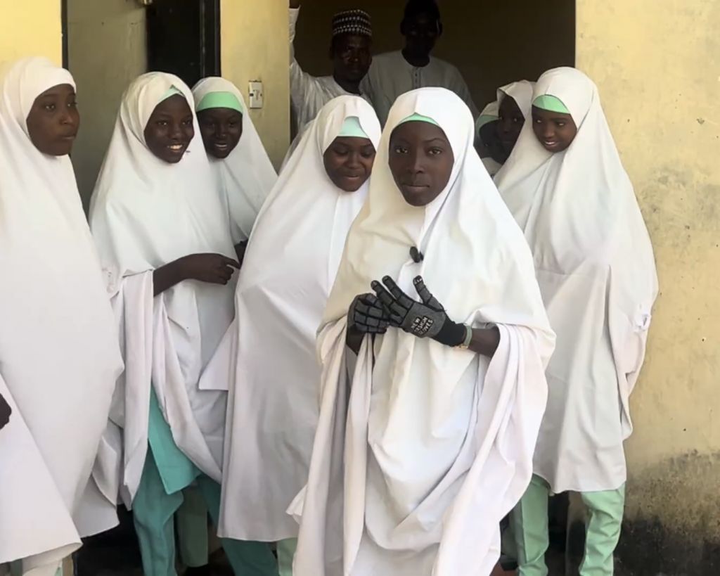 A group of GGSS Jangebe students inspect their hostels for the first time since their abduction in 2021. Picture: Qosim Suleiman