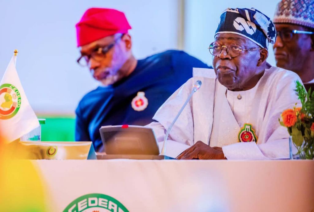 President Bola Tinubu, speaking at the 64th ordinary session of the ECOWAS Authority of Heads of State and Government