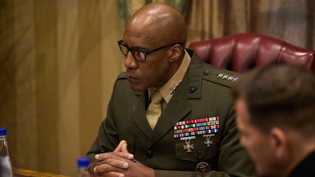 U.S. Marine Corps Gen. Michael Langley, Commander, U.S. Africa Command, conducts a Pentagon presser in Gaborone, Botswana, June 24, 2024.