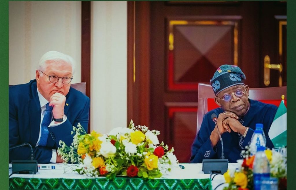 Tinubu's photo with German president [PHOTO CREDIT@ Presidency Nigeria X page]