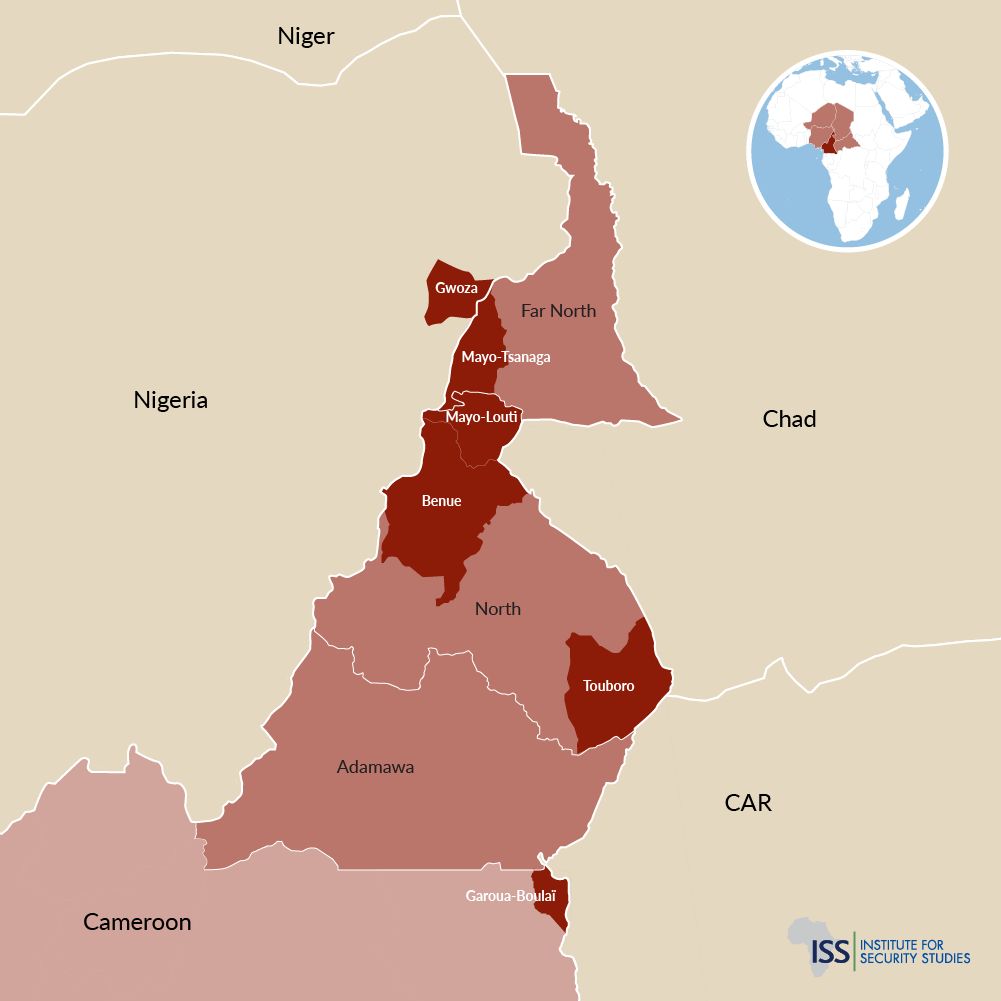 A map of Cameroon