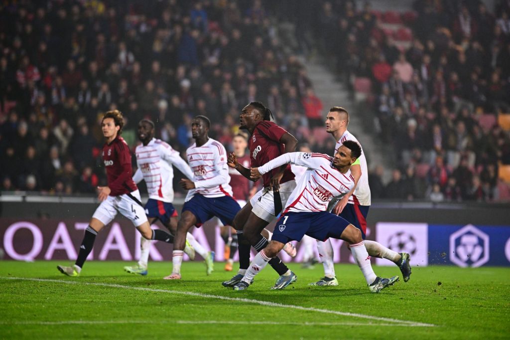 Olatunji nets his fourth Champions League goal for Sparta Prague. (PHOTO CREDIT: AC Sparta Praha X Page)