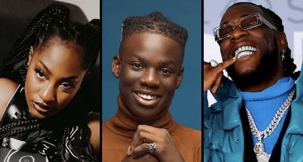 Rema, Burna Boy, Tems Collage (PHOTO CREDIT: World Music Views)