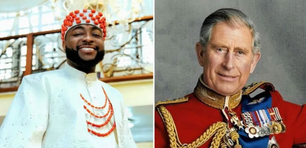 Davido and King Charles III