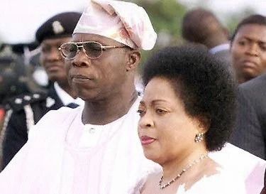 Former President Olusegun Obasanjo with his late wife, Stella.