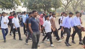 Over 100 tribal students on night-long protest march to draw attention to their misery in Mayurbhanj