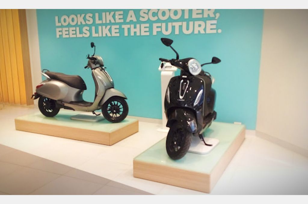 Bajaj Chetak sales showroom image