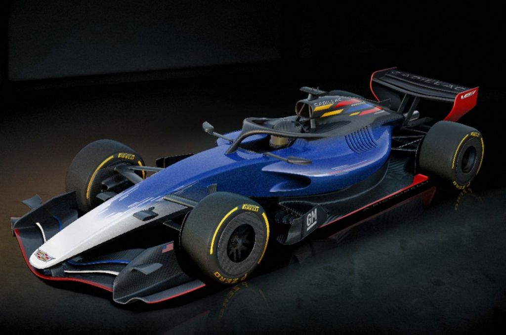 Cadillac has shared a render previewing its F1 livery.