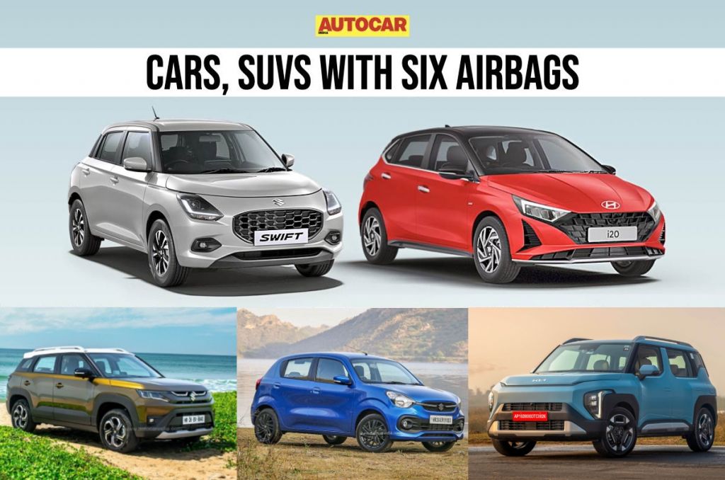 Most affordable cars and SUV with 6 airbags in India