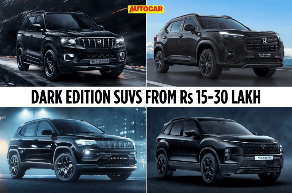 Dark Edition SUV models from Rs 15 lakh to Rs 30 lakh