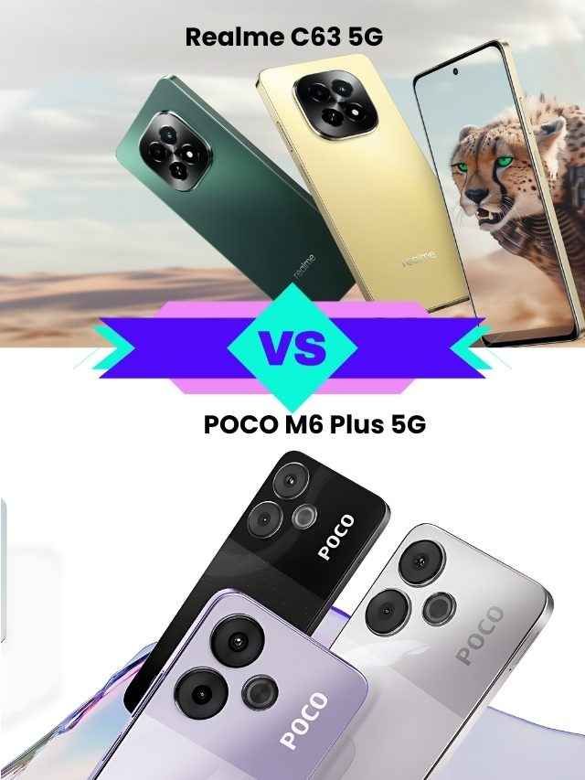 Realme C63 5G vs POCO M6 Plus 5G: স্পেক্স, এবং দামের তুলনায় কে সেরা