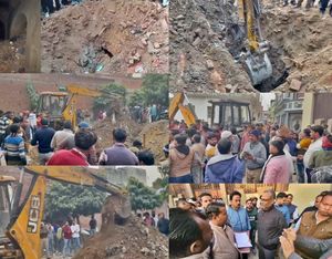 Stepwell discovered during excavation in Sambhal's Chandausi area