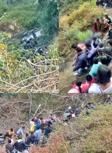 bus falls into gorge in Nainital